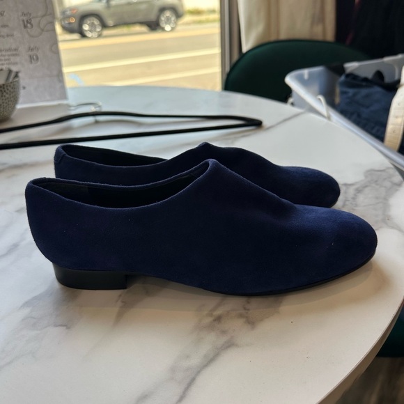 Opening Ceremony Blue Suede Slip On Shoes size 36 - Picture 2 of 5